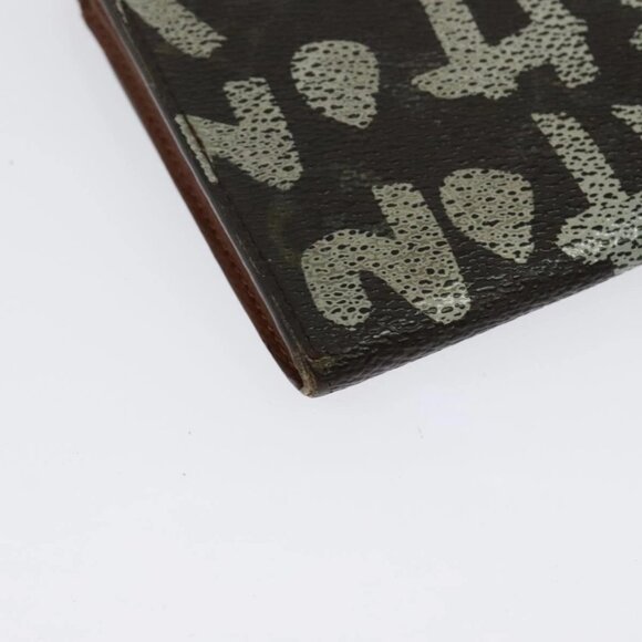 LOUIS VUITTON Graffiti Porte Monnaie Credit Long Wallet White M92189 Auth 141686 - Picture 3 of 16